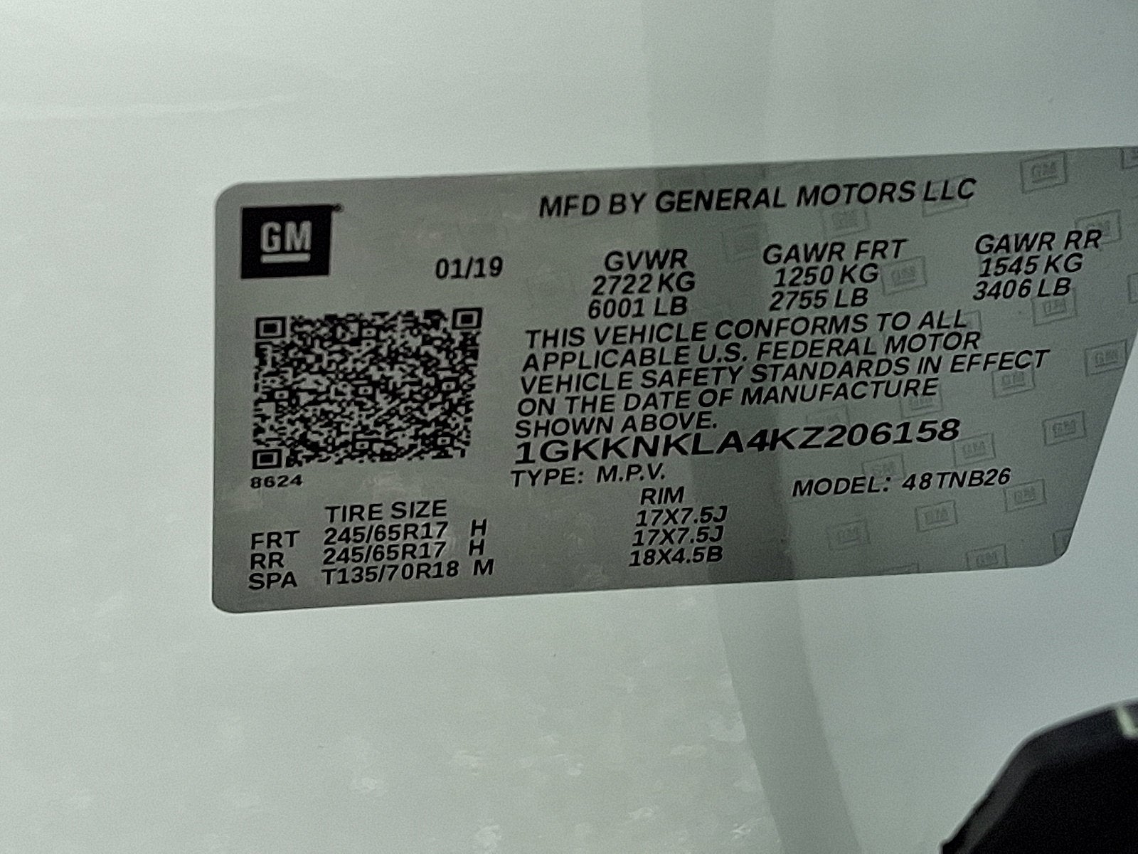 2019 GMC Acadia SLE