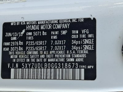 2016 Hyundai Santa Fe Sport 2.4L
