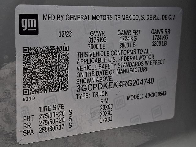 2024 Chevrolet Silverado 1500 Crew Cab Short Box 4-Wheel Drive LT 2FL