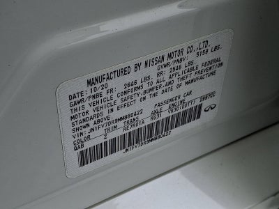 2021 INFINITI Q50 RED SPORT 400 AWD