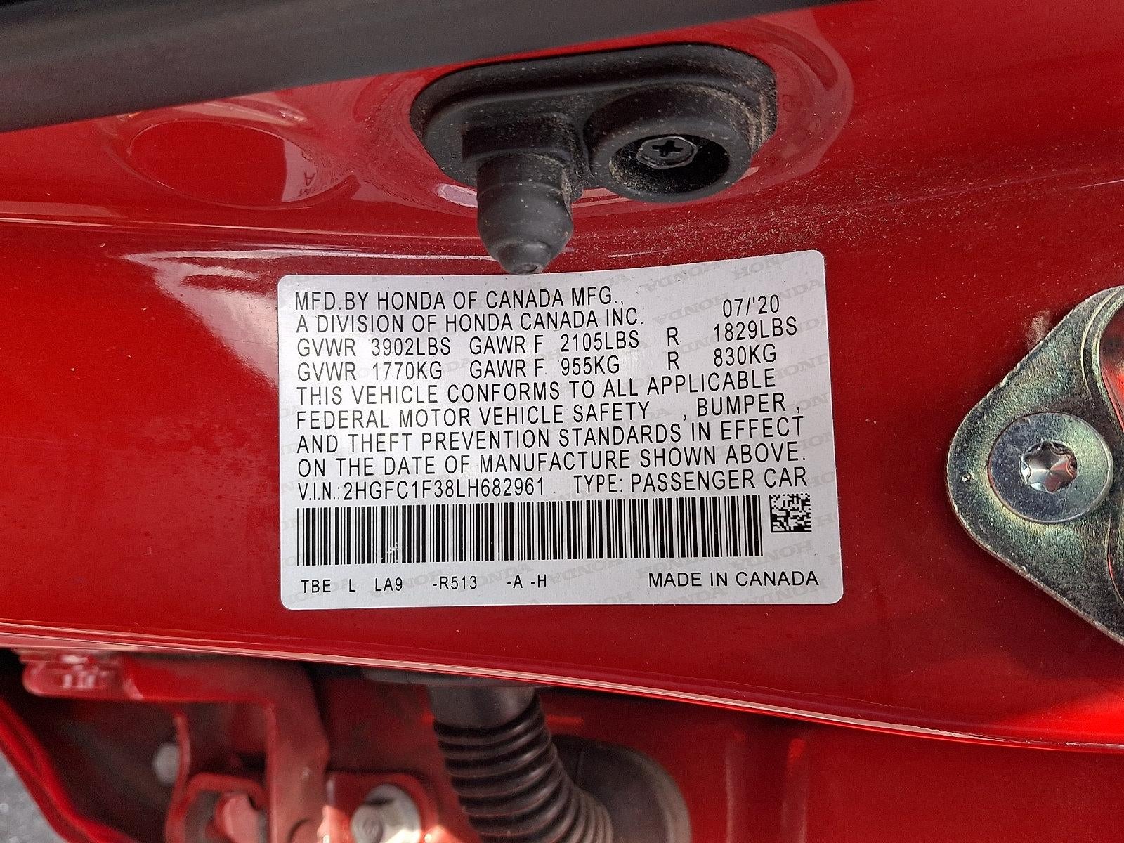 2020 Honda Civic Sedan EX CVT
