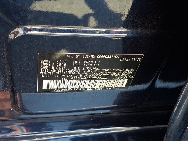 2018 Subaru Legacy 2.5i Sport **LOW MILES**