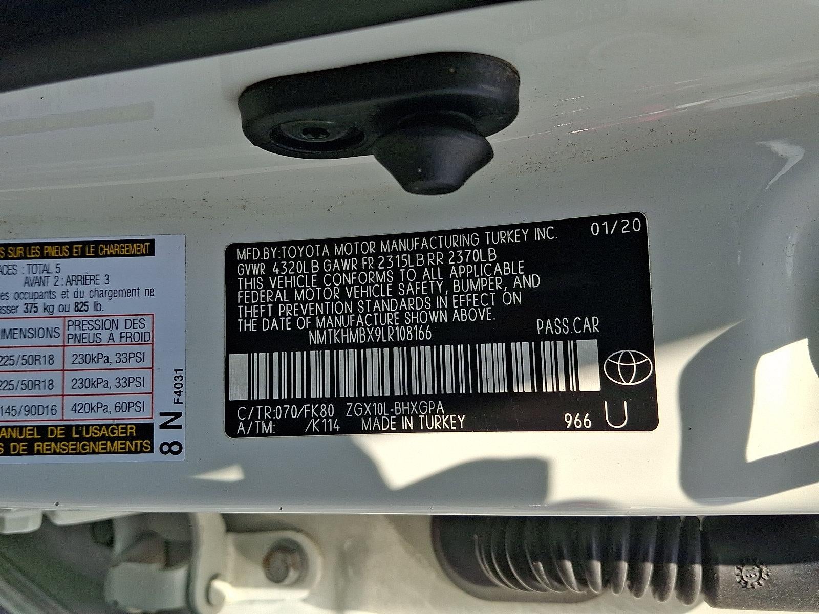 2020 Toyota C-HR XLE FWD (Natl)