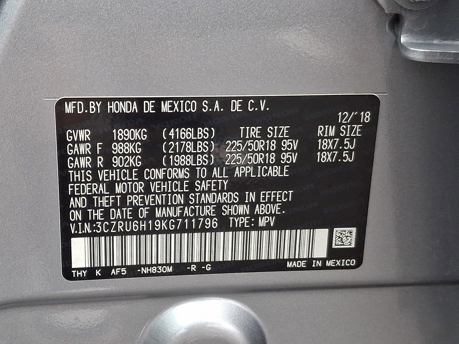2019 Honda HR-V Sport AWD CVT