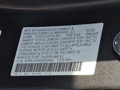 2025 Honda Odyssey EX-L