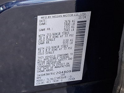 2025 Nissan Pathfinder SV 4WD