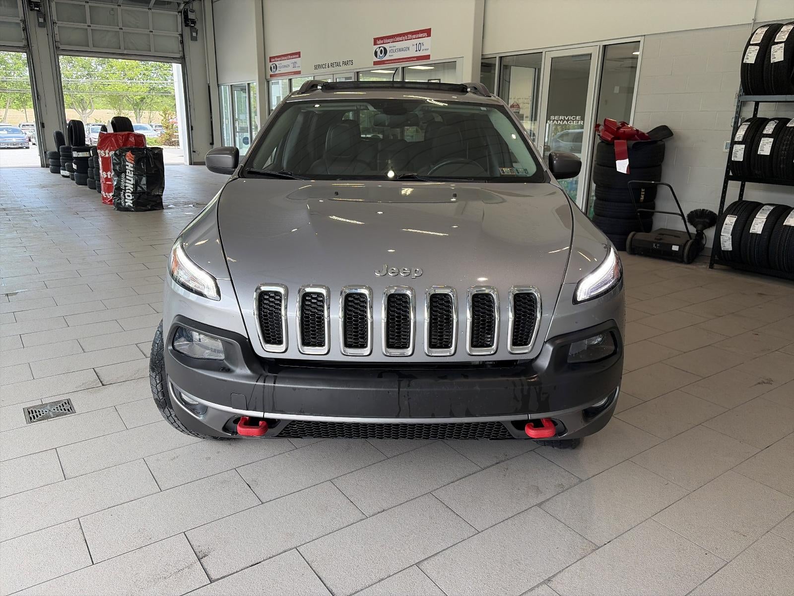 Used 2016 Jeep Cherokee Trailhawk with VIN 1C4PJMBS2GW155352 for sale in Lancaster, PA