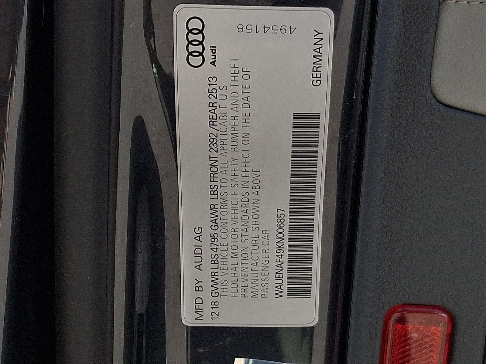2019 Audi A4 Premium Plus 45 TFSI quattro