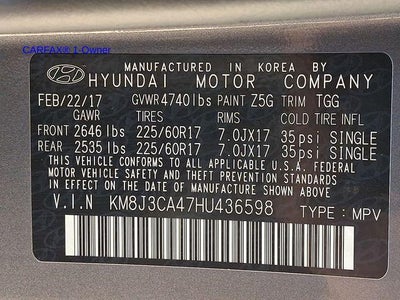2017 Hyundai TUCSON SE AWD