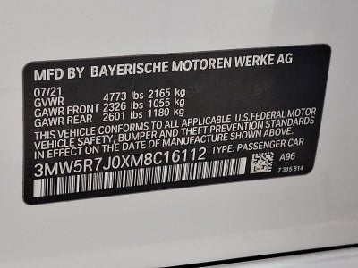 2021 BMW 330i xDrive Sedan North America