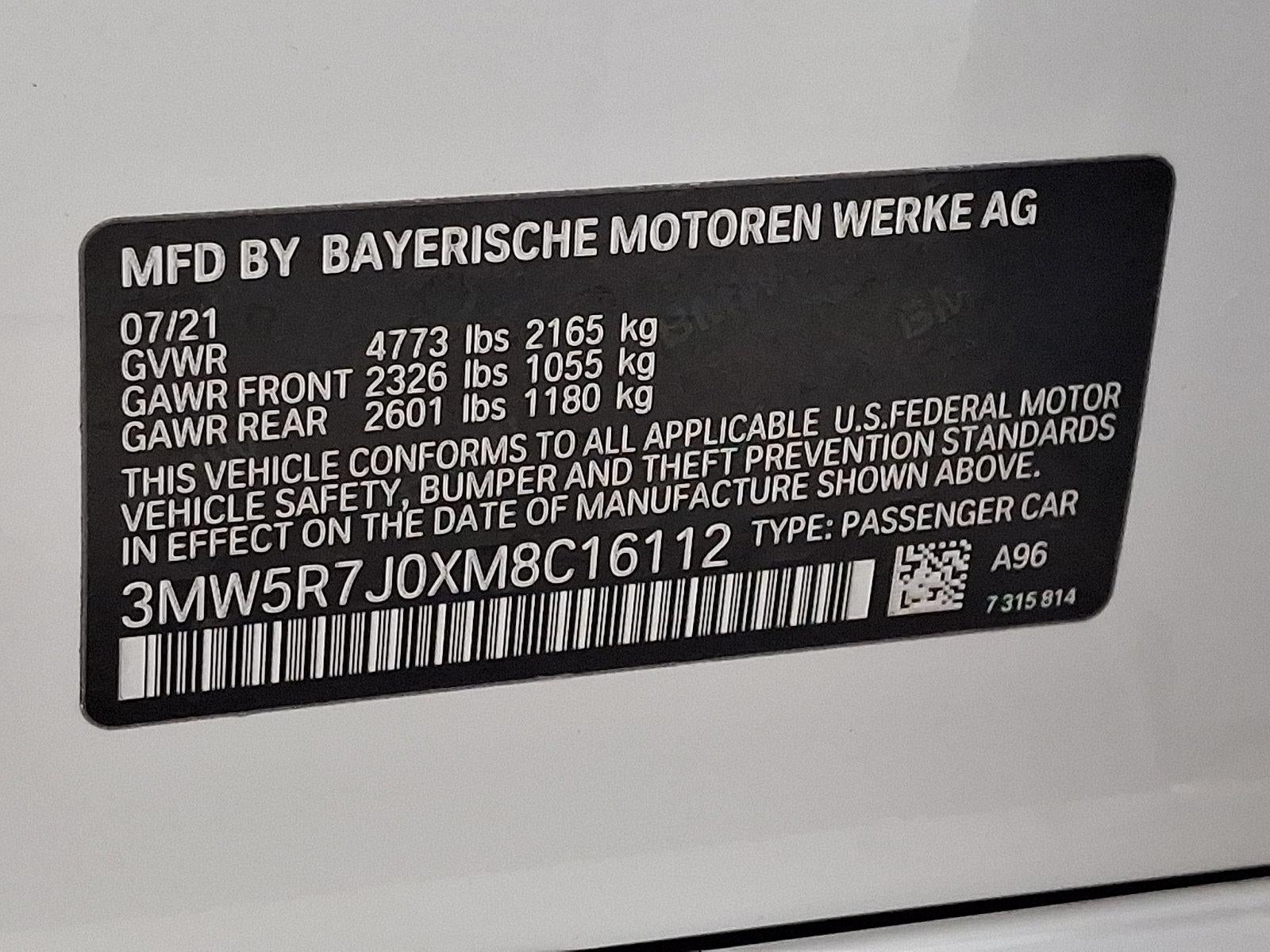 2021 BMW 330i xDrive Sedan North America