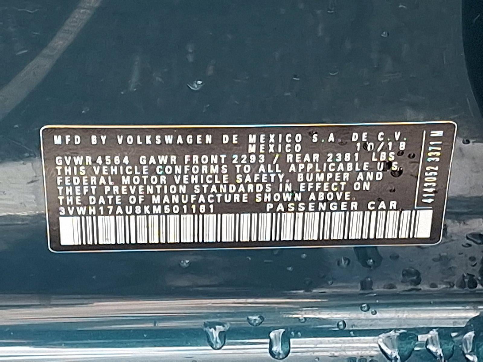 2019 Volkswagen Golf Alltrack 1.8T S DSG