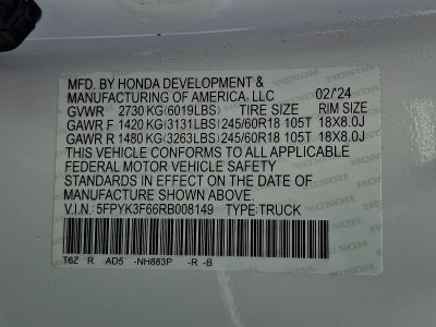 2024 Honda Ridgeline TrailSport AWD