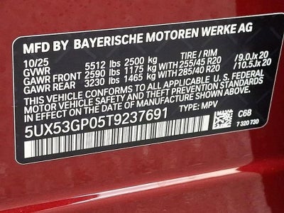 2026 BMW X3 30 xDrive Sports Activity Vehicle
