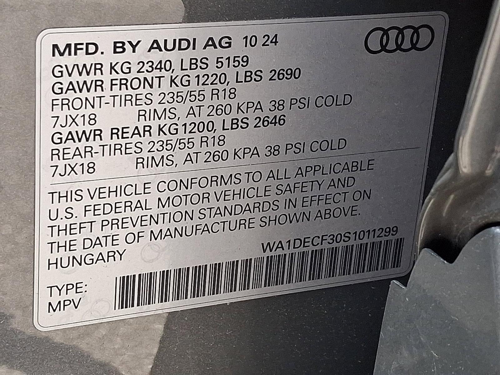 2025 Audi Q3 S line Premium 45 TFSI quattro