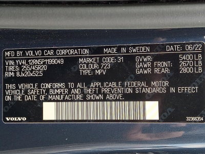 2023 Volvo XC60 B5 AWD Plus Bright Theme