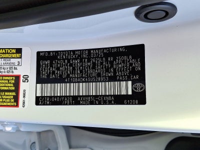 2025 Toyota Camry XSE AWD (Natl)