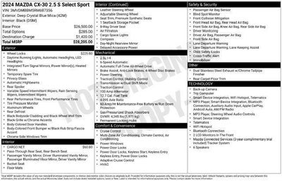 2024 Mazda Mazda CX-30 2.5 S Select Sport AWD