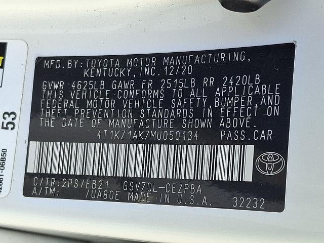 2021 Toyota Camry TRD V6 Auto (Natl)