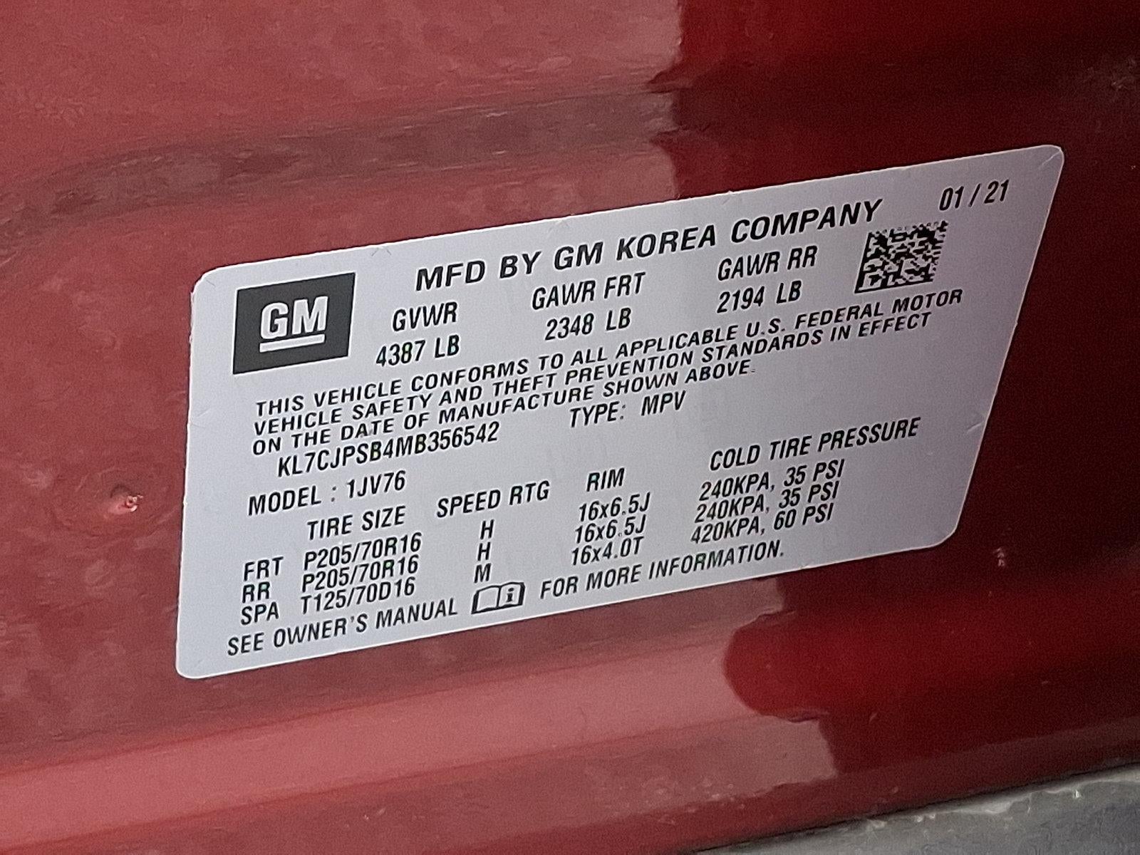 2021 Chevrolet Trax LT AWD