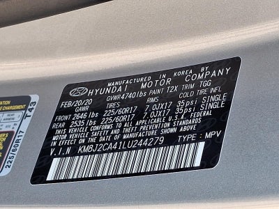 2020 Hyundai TUCSON SE AWD