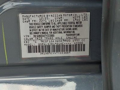 2026 Nissan Sentra SV Sedan