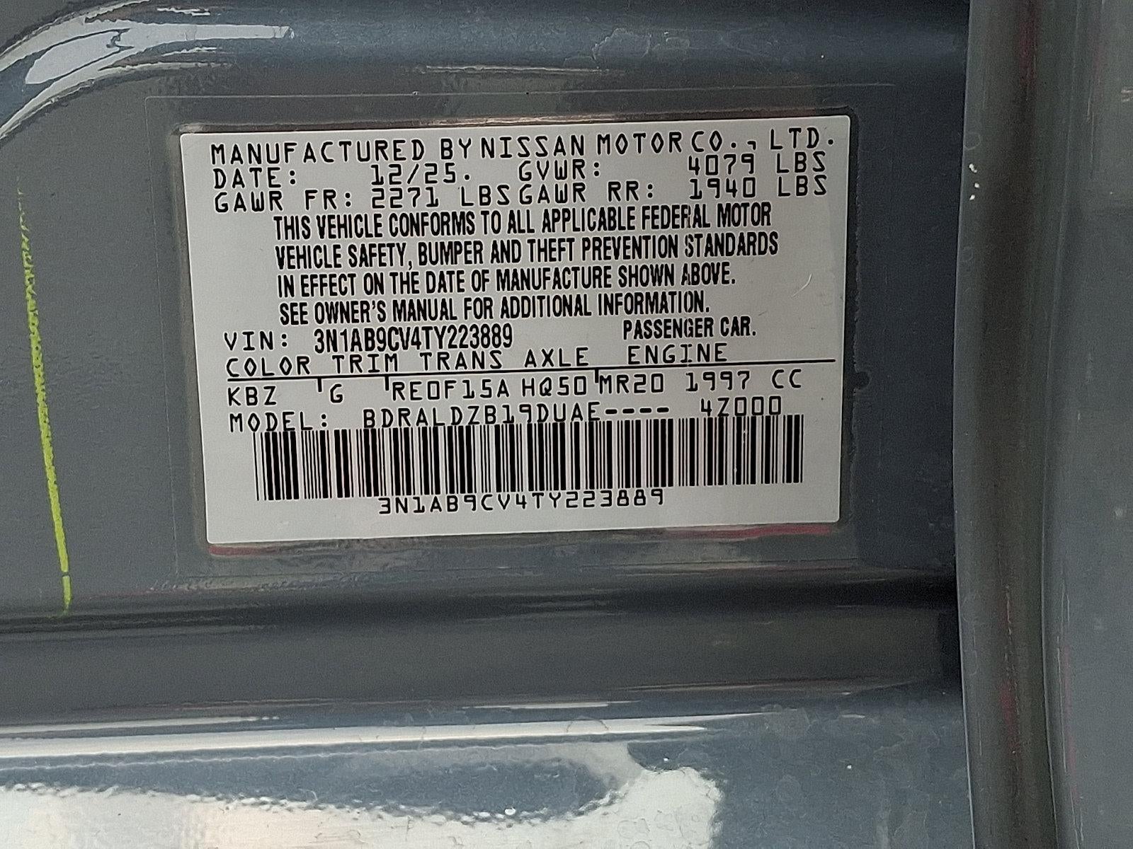 2026 Nissan Sentra SV Sedan