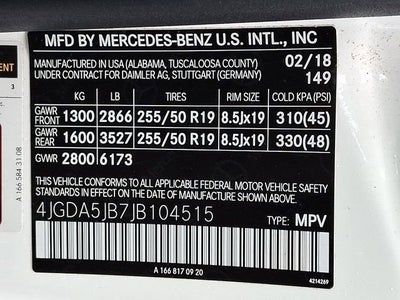 2018 Mercedes-Benz GLE 350 GLE 350