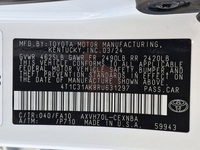 2024 Toyota Camry Hybrid LE