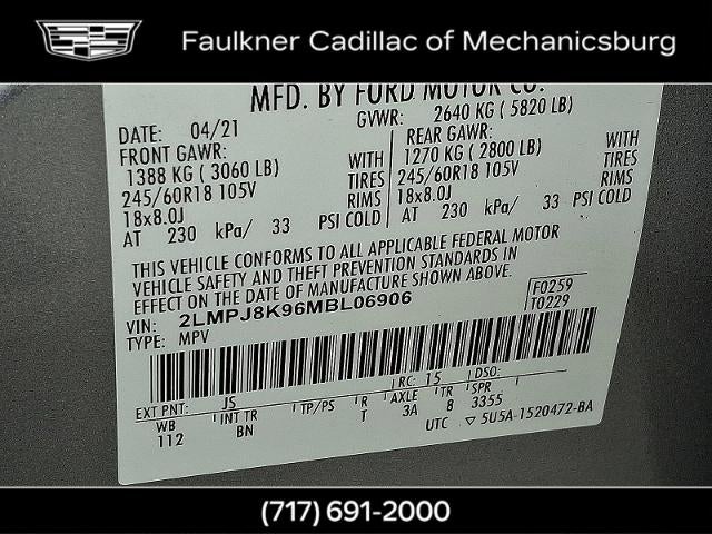 2021 Lincoln Nautilus Reserve