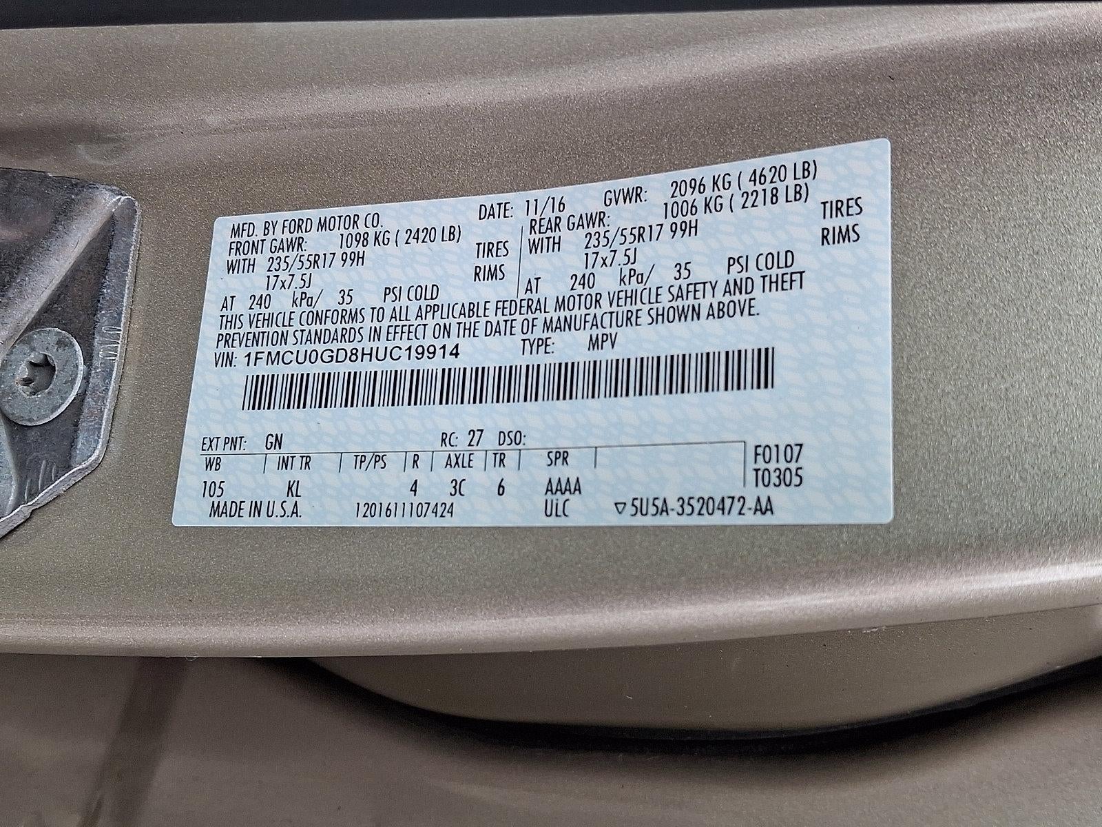 2017 Ford Escape SE FWD