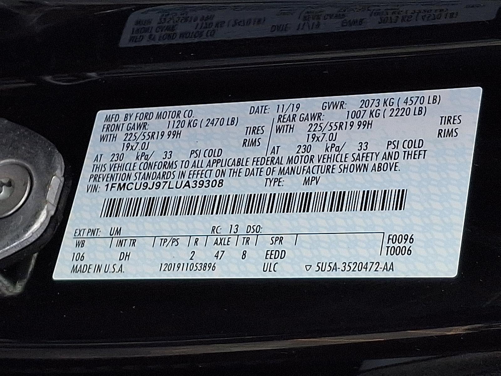 2020 Ford Escape Titanium AWD