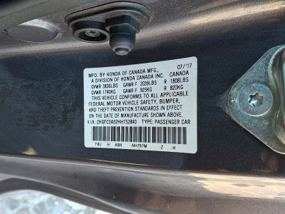 2017 Honda Civic Coupe Si Manual