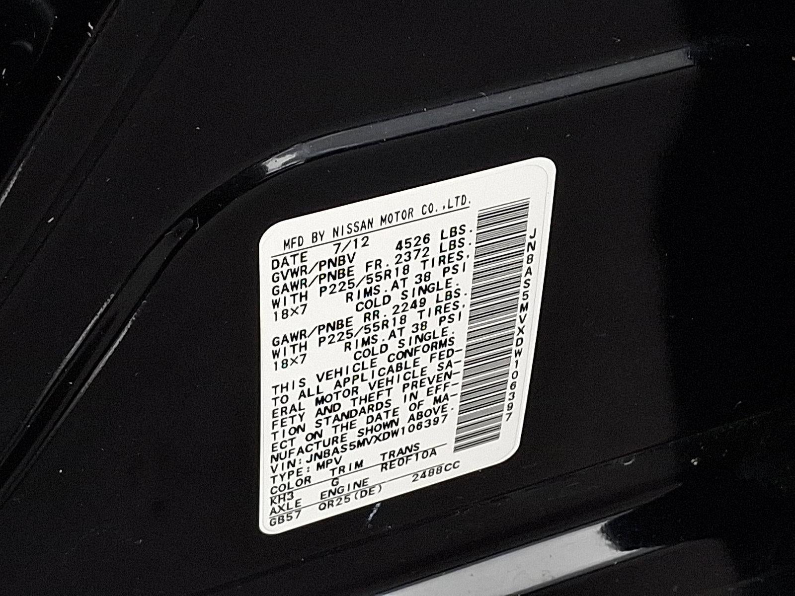 2013 Nissan Rogue AWD 4dr SL