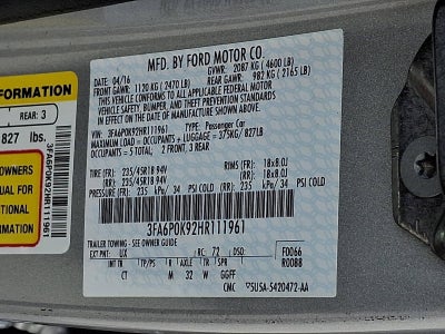 2017 Ford Fusion Titanium