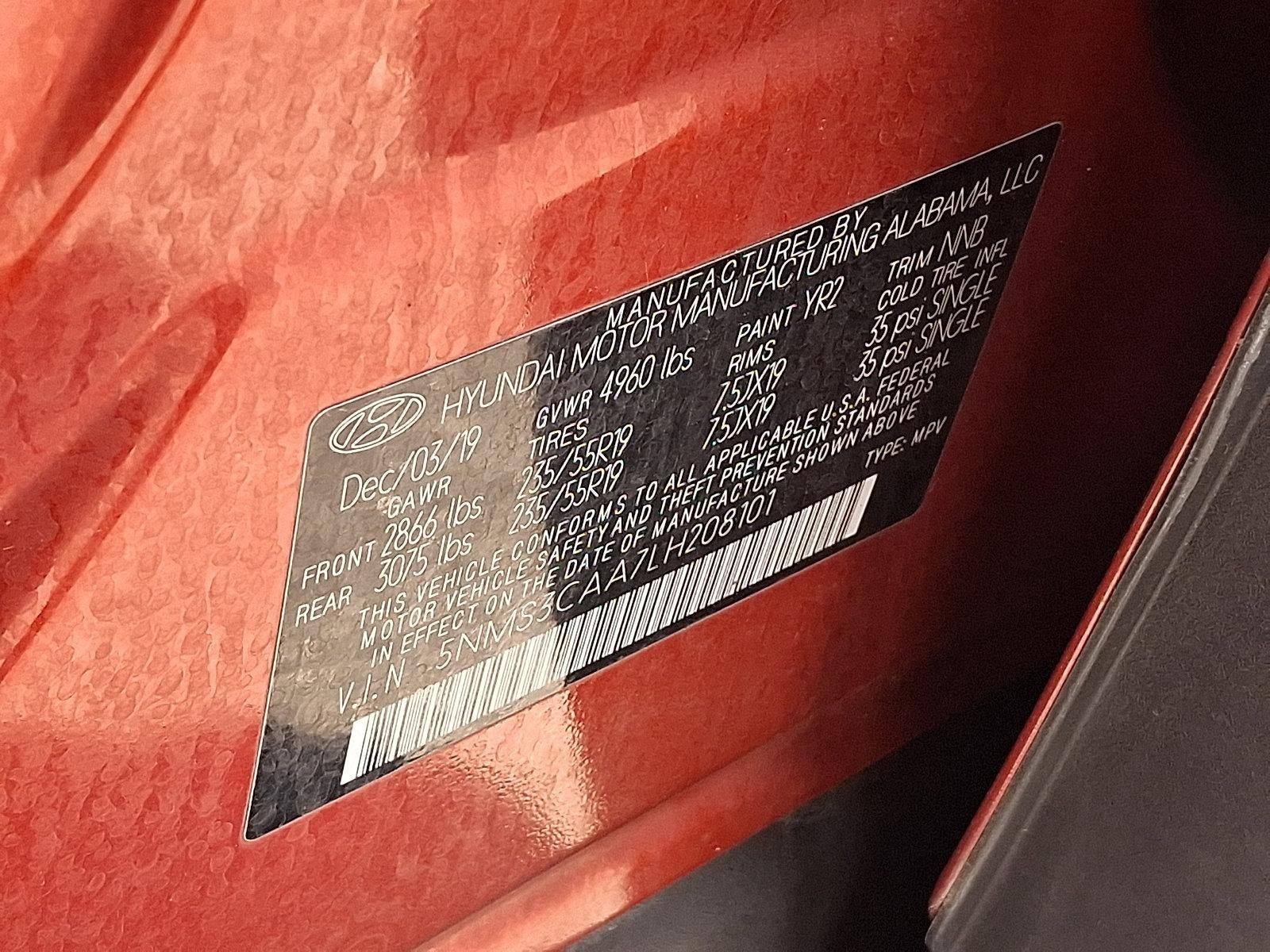 2020 Hyundai SANTA FE SEL