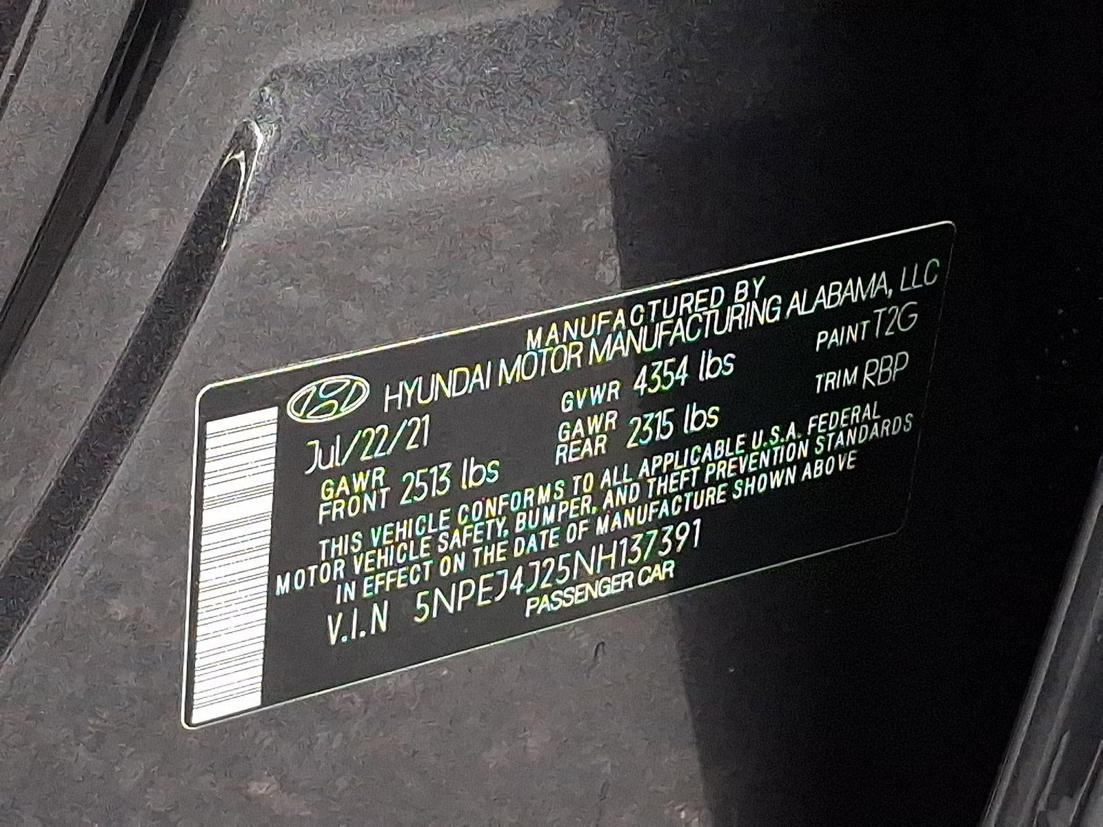 2022 Hyundai SONATA SEL Plus