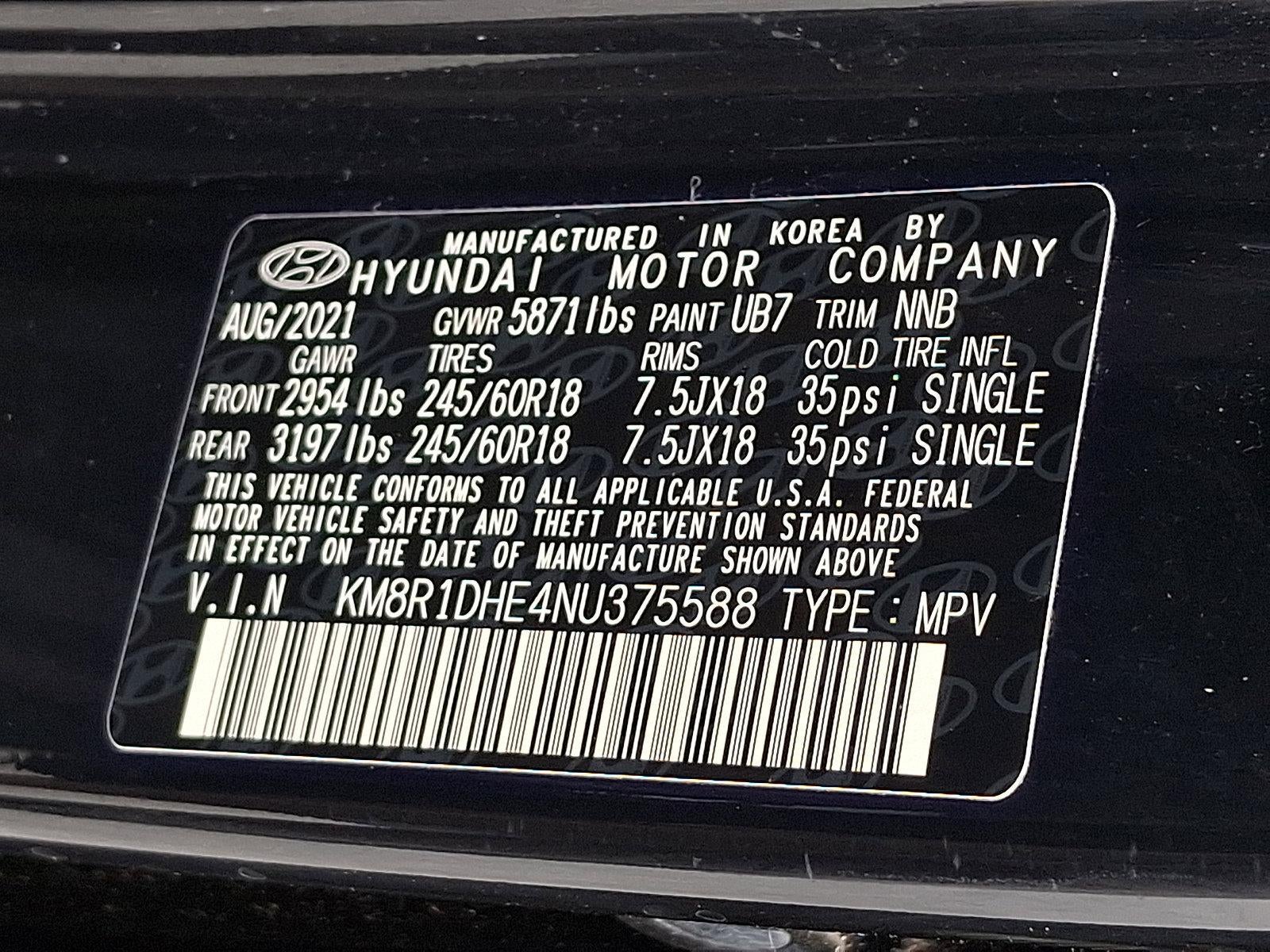2022 Hyundai PALISADE SE