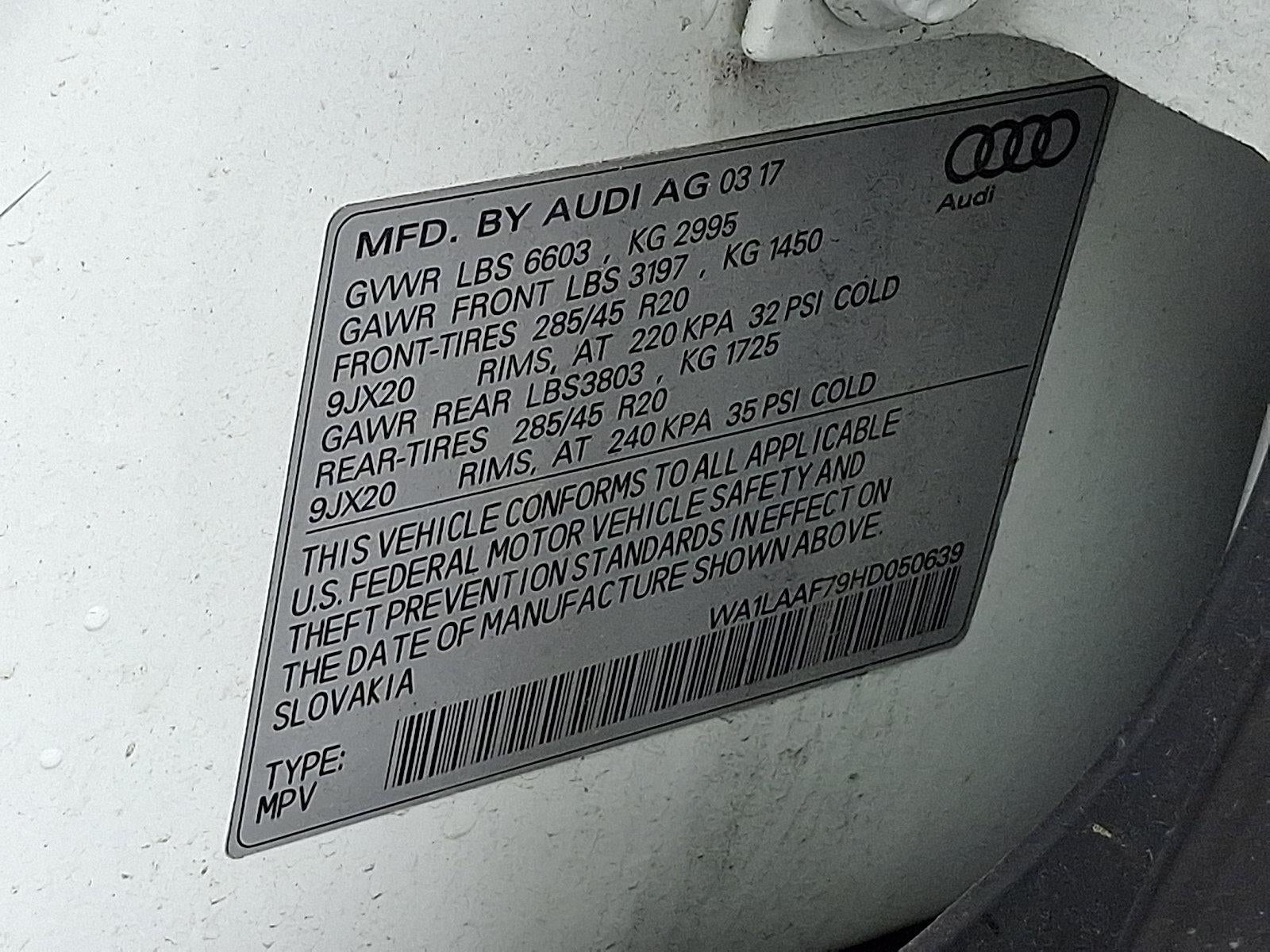 2017 Audi Q7 Premium Plus