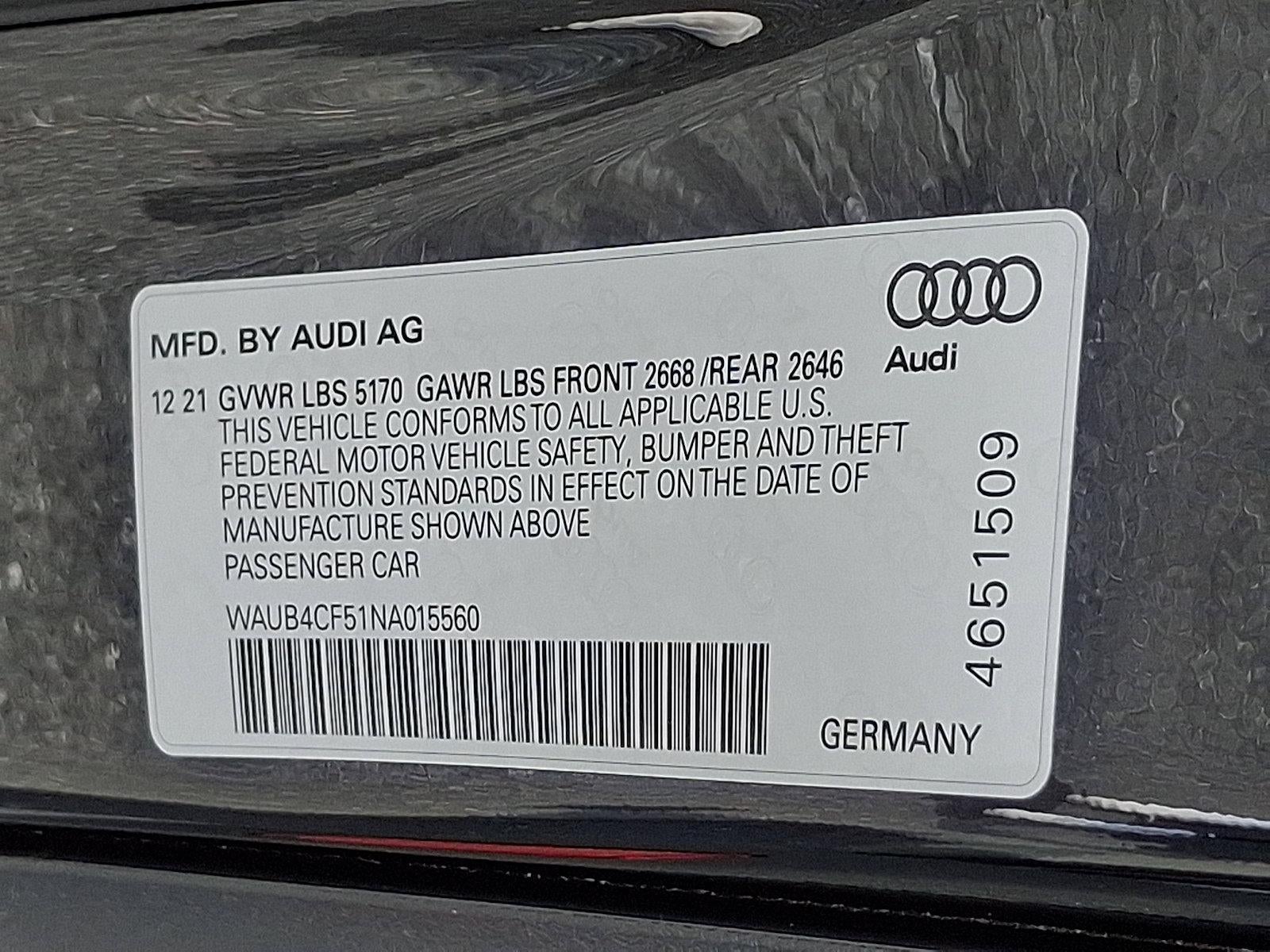2022 Audi S5 Sportback Prestige