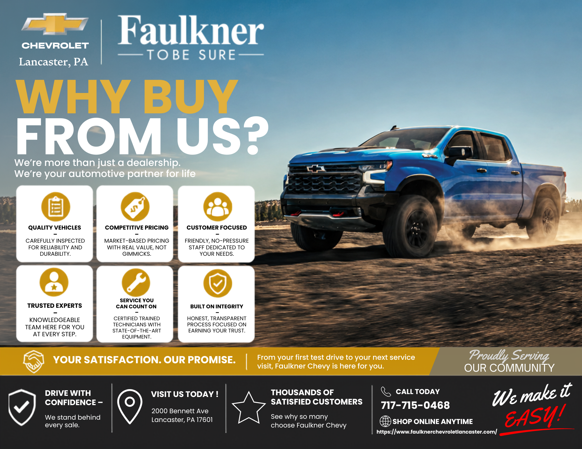 Why Choose Faulkner Chevrolet Lancaster