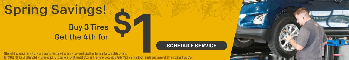 Buy 3 Tires get the 4th for $1