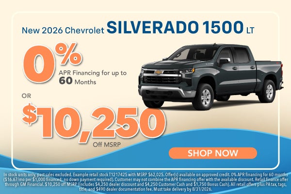 New 2026 Chevrolet Silverado 1500 LT