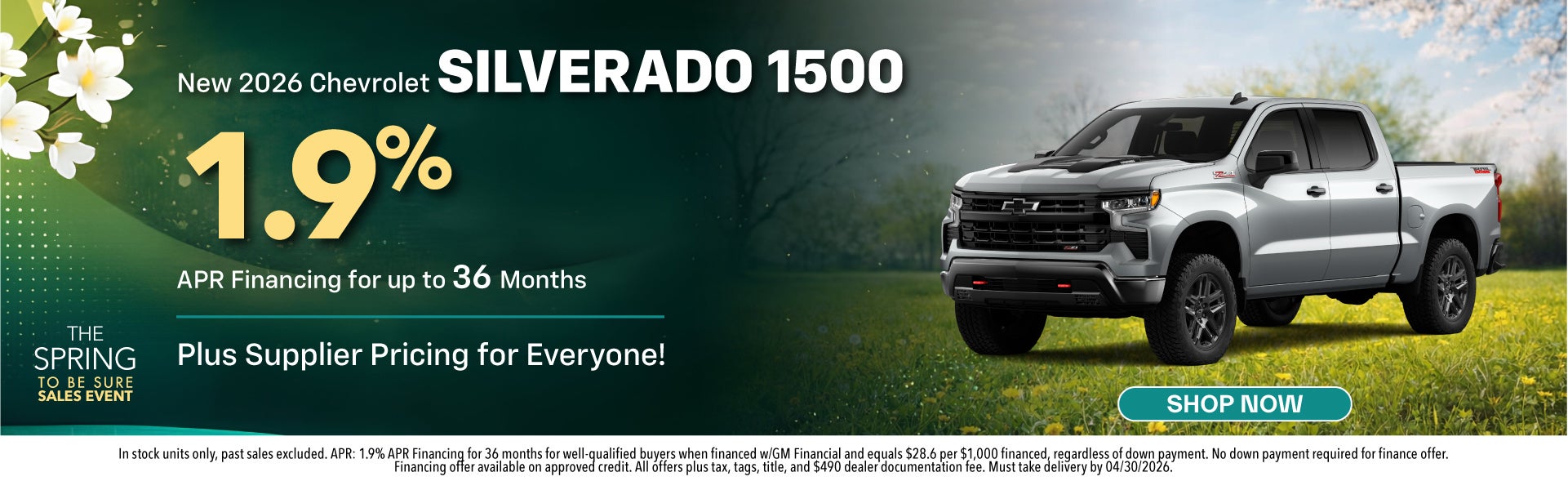 New 2026 Chevrolet Silverado 1500