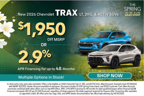 New 2026 Chevrolet Trax
