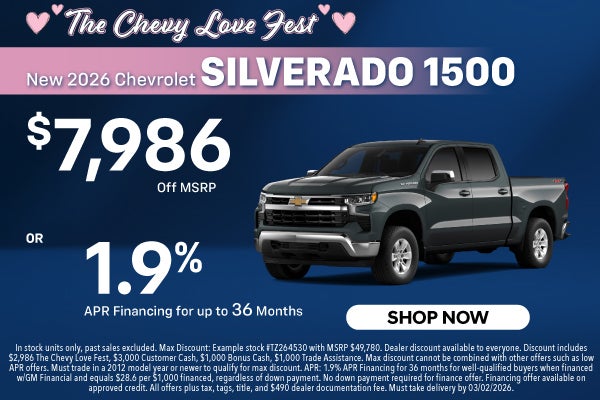 New 2026 Chevrolet Silverado 1500