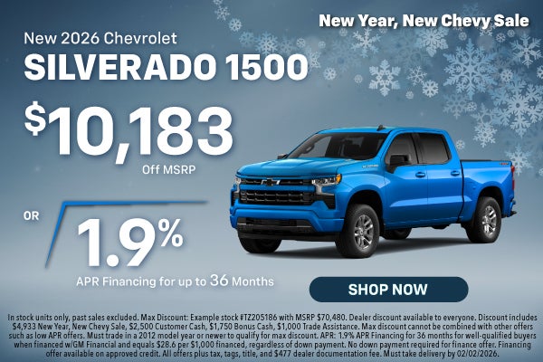 New 2026 Chevrolet Silverado 1500