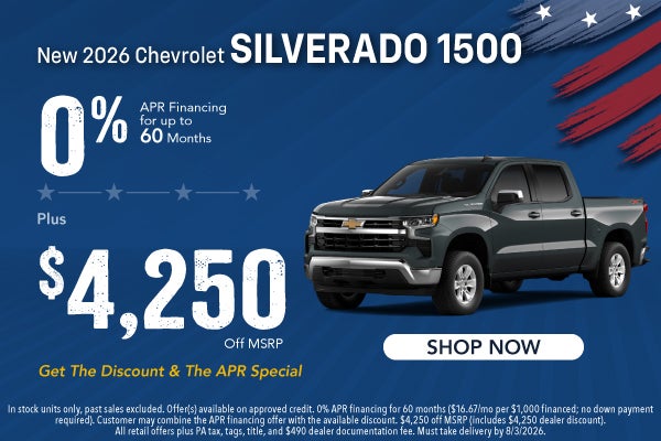 New 2026 Chevrolet Silverado 1500