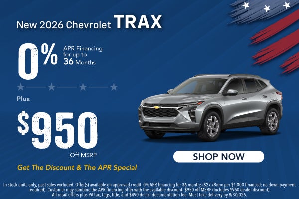 New 2026 Chevrolet Trax