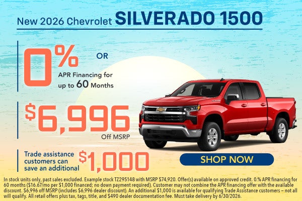 New 2026 Chevrolet Silverado 1500